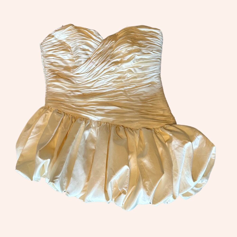 Stolen Studios Ballon Draped Mini Dress
